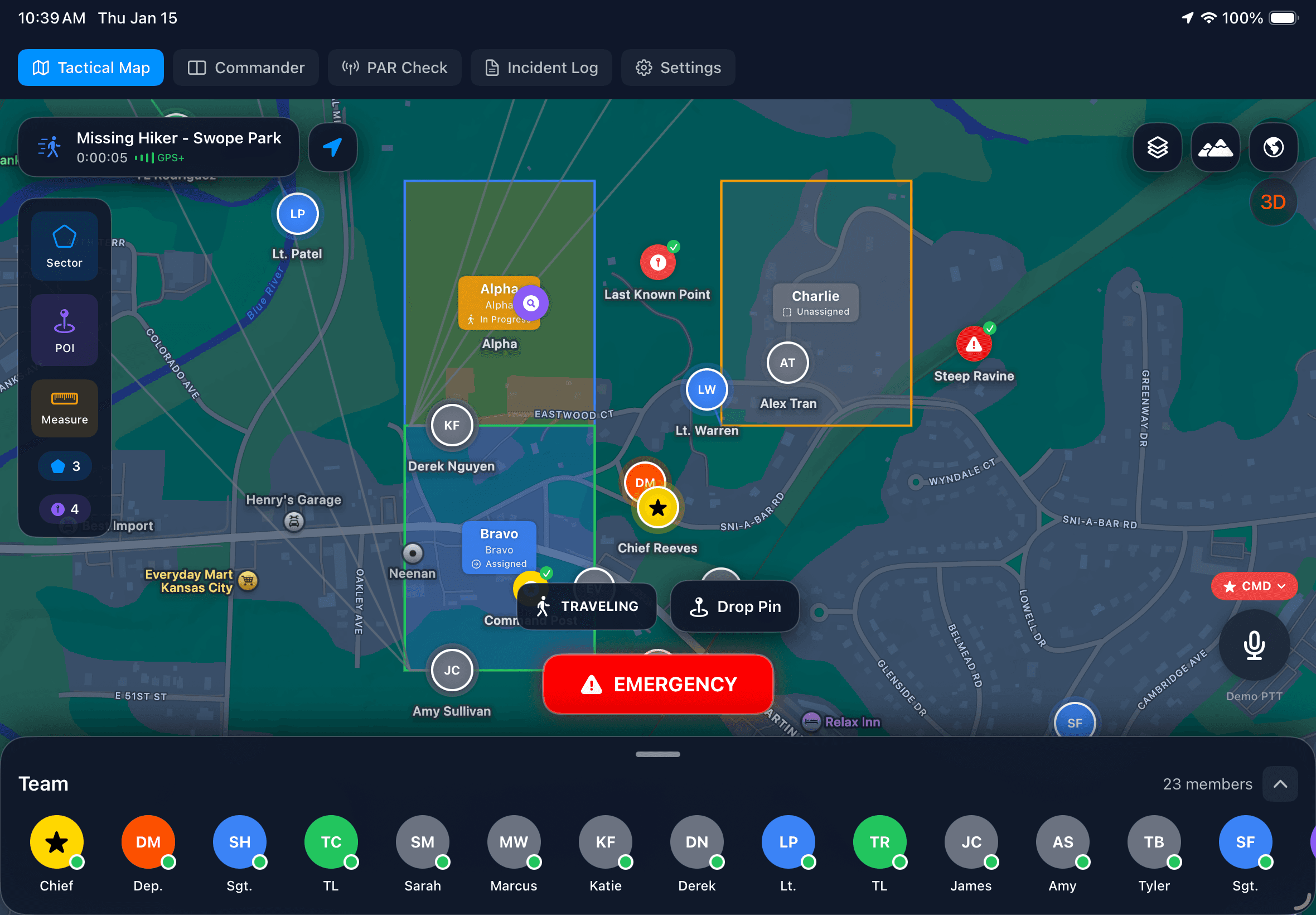 Real-time Tactical Map