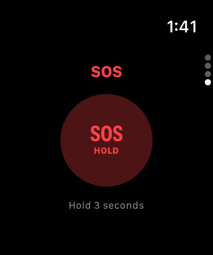 SOS on Apple Watch