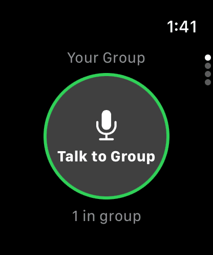 Push-to-talk on Apple Watch